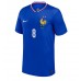 Camiseta Francia Aurelien Tchouameni #8 Primera Equipación Replica Eurocopa 2024 mangas cortas